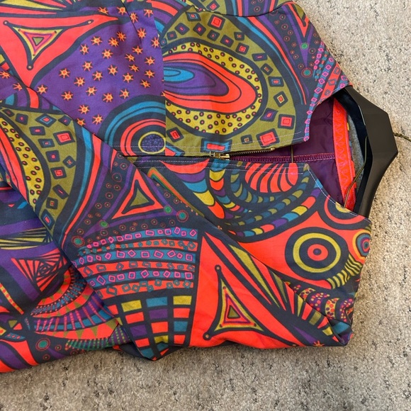DIY (I think) crazy fun L galactic cotton jacket in EUC no filters.BRIGHT!! FUN! - Picture 9 of 16